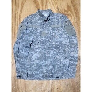 Army Military US Digital Camouflage Combat Jacket Medium Long  @H77